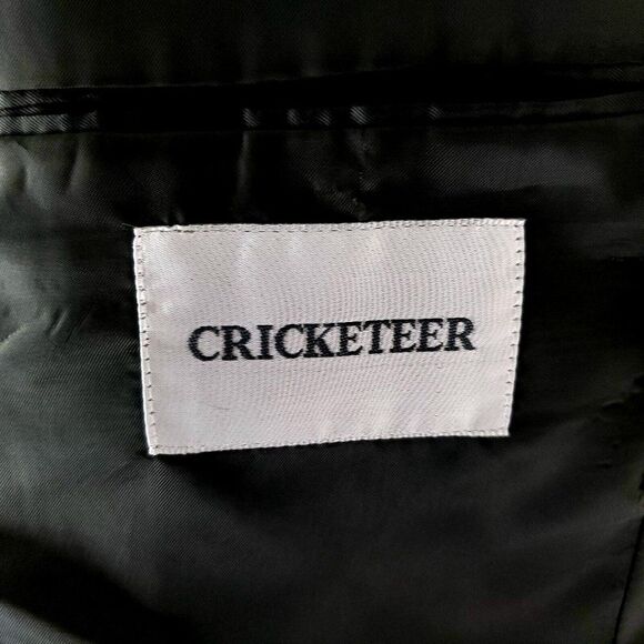 Cricketeer Wool 2 Button Sport Coat 40L Tan Glen Plaid Blazer - Picture 7 of 11